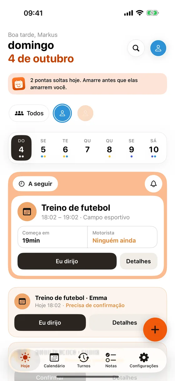 Tela Hoje do Famalio
